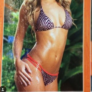 Victoria’s Secret Purple Zebra Patterned Bikini